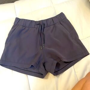 grey/purple ish lululemon shorts great condition size 4